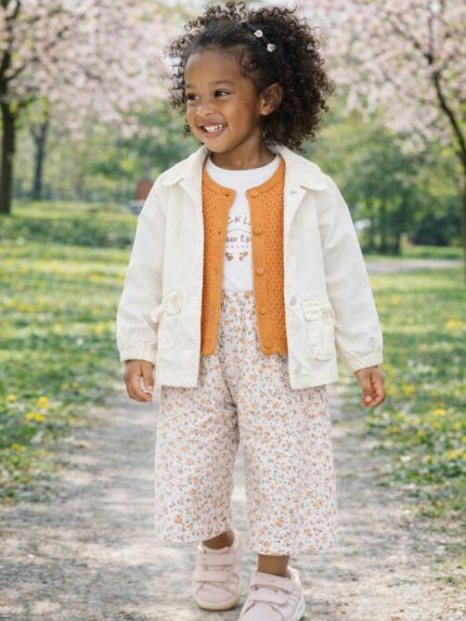 Parka bimba Ativo Kids giacchina antivento bimba 12/36 mesi con colletto bebè