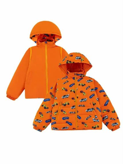 Piumino leggero reversibile bambino Tanner Calonie - Piumino leggero reversibile con cappuccio e maniche staccabili, bambino 2-9 anni