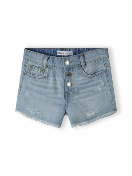 Shorts denim ragazza Minoti 3/10 anni - Shorts denim bambina 100% cotone con orlo sfrangiato.