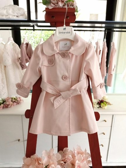 Trench neonata Trench Neonata Cotone - Versatilità e Stile Italiano - AMBARABÀ Abito da Battesimo Abito da Cerimonia Neonata