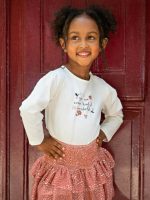 T-shirt manica lunga bimba Ativo Kids 6/36 mesi - T-shirt bimba in cotone elasticizzato a manica lunga