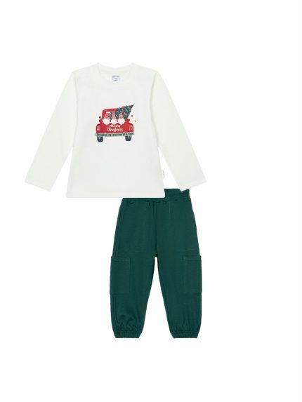 T-shirt manica lunga bimbo Ativo Kids - t-shirt a manica lunga natalizia per bimbo in jersey stretch, 6/36 mesi