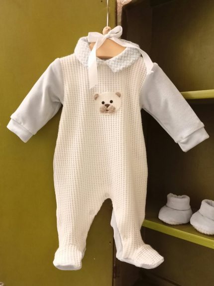 Tutina neonato Dolci Coccole Tutina neonato Teto&Tatta in ciniglia e maglia - Dolci Coccole Made in Italy Made in Italy Lista Nascita Nascita Lui Idea Regalo Corredino