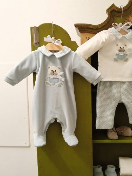 Tutina neonato Dolci Coccole Tutina neonato Teto&Tatta in ciniglia - Dolci Coccole Made in Italy Made in Italy Nursery Lista Nascita Nascita Lui Idea Regalo Corredino