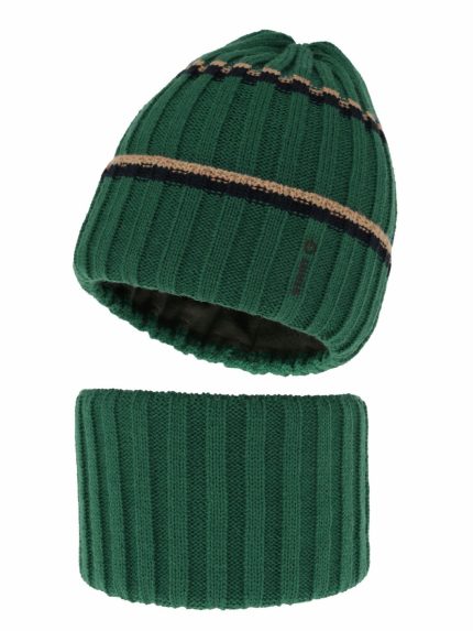 Completo berretto e scaldacollo bambino Bastien Completo cappello e collo bambino