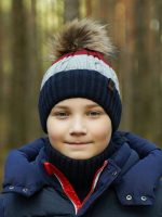 Completo berretto e scaldacollo bambino Karmel Completo cappello e collo bambino Karmel