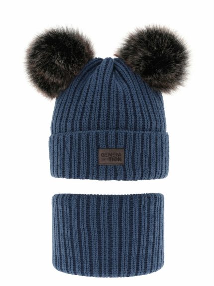 Completo berretto e scaldacollo bambino Tokio Completo cappello e collo bambino Tokio