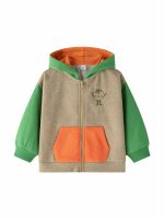 Felpa zip con cappuccio neonato Felpa con Zip e Cappuccio Color Block - Neonato 6-24 mesi