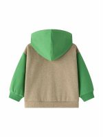 Felpa zip con cappuccio neonato Felpa con Zip e Cappuccio Color Block - Neonato 6-24 mesi