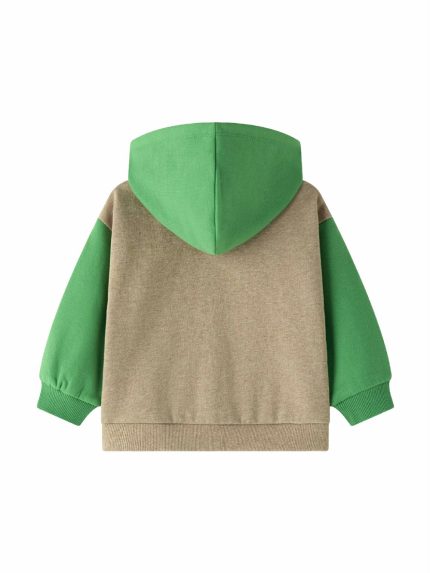 Felpa zip con cappuccio neonato Felpa con Zip e Cappuccio Color Block - Neonato 6-24 mesi