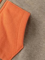 Felpa zip con cappuccio neonato Felpa con Zip e Cappuccio Color Block - Neonato 6-24 mesi
