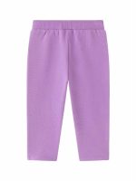 Jeggings felpa neonata Jeggings in cotone stretch con volant, neonata 6-24 mesi