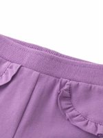 Jeggings felpa neonata Jeggings in cotone stretch con volant, neonata 6-24 mesi