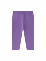 Jeggings felpa neonata Jeggings in cotone stretch con volant, neonata 6-24 mesi