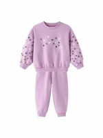 Tuta felpa bambina Completo Tuta Bambina in Cotone Stretch con Cuori | Newness Kids 2-6 Anni