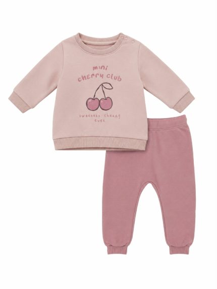 Completo due pezzi neonata Losan – Completo Due Pezzi Neonata in 100% Cotone Invernale – 6/36 mesi