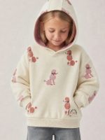 Felpa con cappuccio bambina Felpa Bambina Losan con Cappuccio e Barboncini Rosa | 3-12 Anni