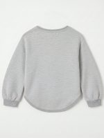 Felpa girocollo bambina Felpa Losan Bambina 2-7 Anni in Cotone Invernale con decoro Barboncino Bouclé