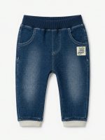 Pantaloni Felpa neonato Losan – Pantaloni Felpa Imbottiti Neonato Effetto Jeans – 6/36 mesi