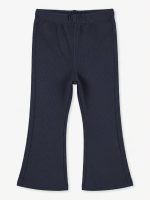 Leggings bambina Leggings a Zampa Losan Bambina 3-12 Anni Blu Navy in Cotone Stretch