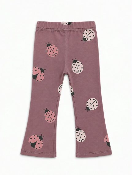 Leggings zampa bambina Losan – Leggings a zampa fantasia bambina in cotone invernale 3/12 anni