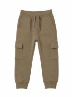 Pantaloni felpa bambino Losan – Pantaloni Cargo Bambino in Felpa di Cotone Invernale – 3/12 anni