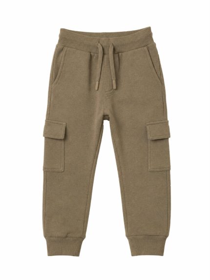 Pantaloni felpa bambino Losan – Pantaloni Cargo Bambino in Felpa di Cotone Invernale – 3/12 anni