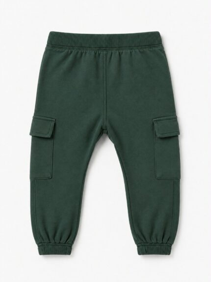 Pantaloni felpa neonato Losan – Pantaloni cargo in felpa neonato cotone invernale stretch 6/36 mesi