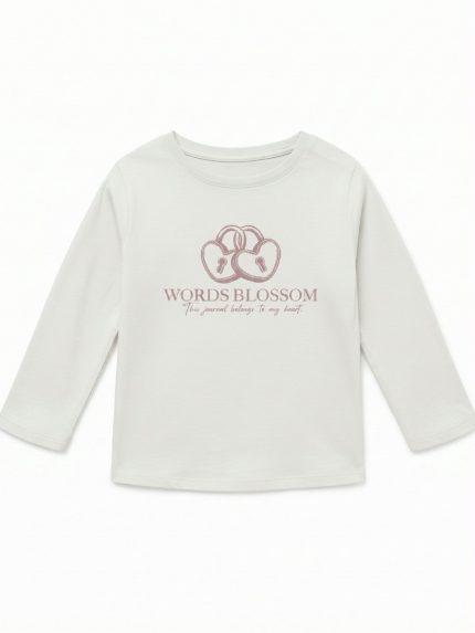 T-shirt manica lunga bambina Losan – T-Shirt Stampata a Manica Lunga in 100% Cotone – 3/12 ann