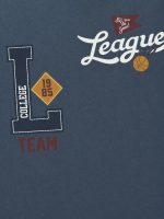 T-shirt manica lunga bambino Losan – T-Shirt stampata College League – 100% cotone – 3/12 anni