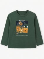 T-Shirt manica lunga neonato T-shirt Losan Neonato 6-24 Mesi - 100% Cotone con Stampa Jungle